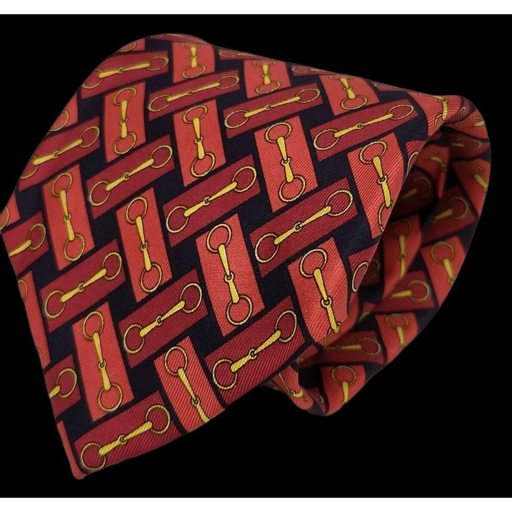 Authentic Gucci 100% Silk Made in Italy Tie